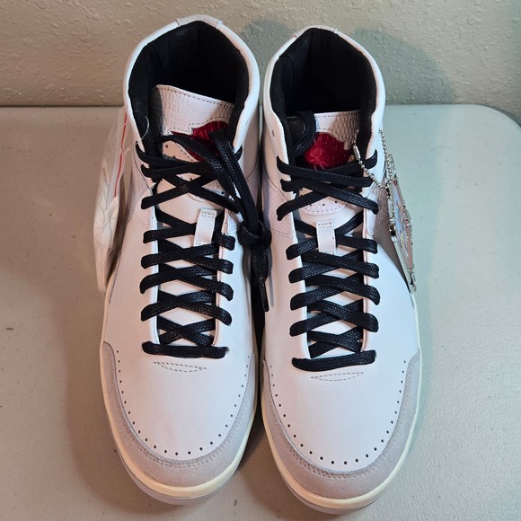 Nike Air Jordan 2 x Nina Chanel Abney in White and Gym Red Women's Size 9.5 - Picture 5 of 8
